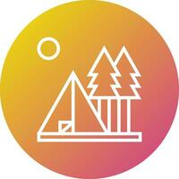 Camp Vector Icon Design Illustration