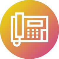 Landline Vector Icon Design Illustration