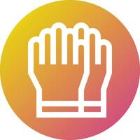 Rubber glove Vector Icon Design Illustration