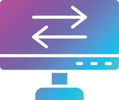 Data Transfer Vector Icon Design Illustration