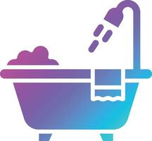 Bathtub Vector Icon Design Illustration