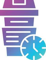 Coffee Time Vector Icon Design Illustration