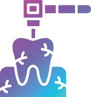 Dental Drill Vector Icon Design Illustration