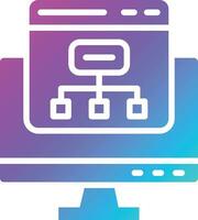 diagrama de flujo vector icono diseño ilustración