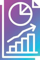Finance Chart Vector Icon Design Illustration
