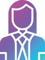 Company Secertary Vector Icon Design Illustration