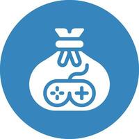 ilustración de diseño de icono de vector de bolsa de dinero