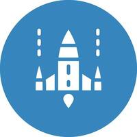 Spaceship Vector Icon Design Illustration