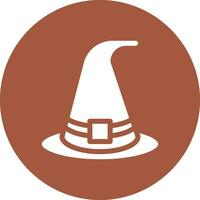 bruja sombrero vector icono diseño ilustración