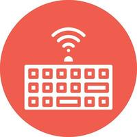 Wireless keyboard Vector Icon Design Illustration