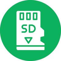 Memory card Vector Icon Design Illustration