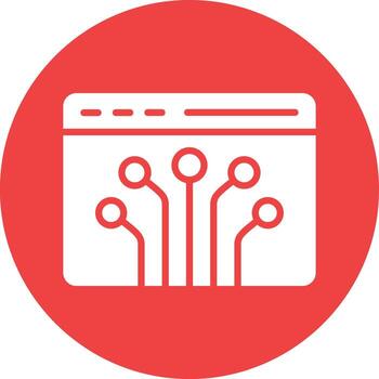 Node Vector Icon Design Illustration