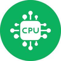 Cpu Vector Icon Design Illustration