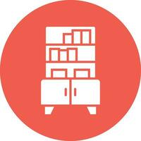 Bookshelf Vector Icon Design Illustration