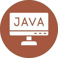 ilustración de diseño de icono de vector de java