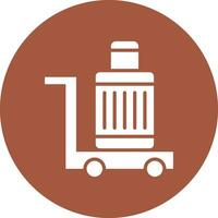 Airport Cart Vector Icon Design Illustration