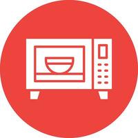 Microwave Oven Vector Icon Design Illustration