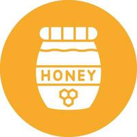 Honey Jar Vector Icon Design Illustration