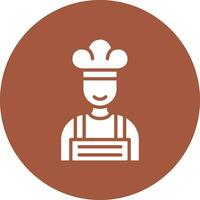 Male Chef Vector Icon Design Illustration