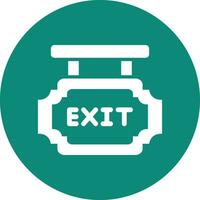 Exit Vector Icon Design Illustration