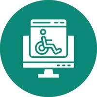 Accessability Vector Icon Design Illustration