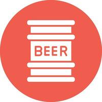 Beer Keg Vector Icon Design Illustration