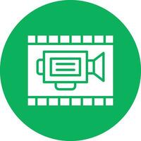 Film Reel Vector Icon Design Illustration