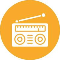 ilustración de diseño de icono de vector de radio