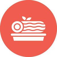 Roll Cake Vector Icon Design Illustration