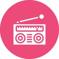 ilustración de diseño de icono de vector de radio