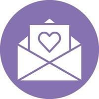 Love Letter Vector Icon Design Illustration