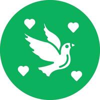 Love Birds Vector Icon Design Illustration