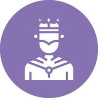 King Vector Icon Design Illustration