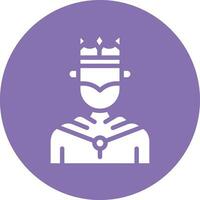 King Vector Icon Design Illustration