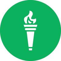 Fire torch Vector Icon Design Illustration