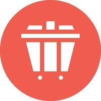 contenedor de basura vector icono diseño ilustración