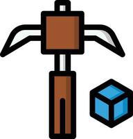 Pickaxe Vector Icon Design Illustration