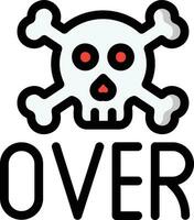 Game over Vector Icon Design Illustration