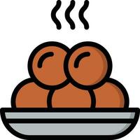 Meat ball Vector Icon Design Illustration