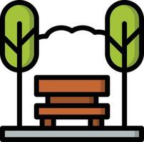 Bench Vector Icon Design Illustration