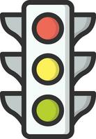 Traffic light Vector Icon Design Illustration