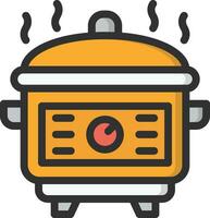 Rice cooker Vector Icon Design Illustration