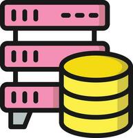 Database Storage Vector Icon Design Illustration