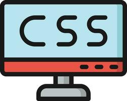 Css Vector Icon Design Illustration