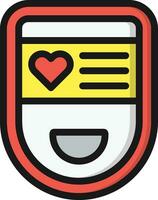 Oximeter Vector Icon Design Illustration