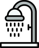 Ilustración de diseño de icono de vector de ducha