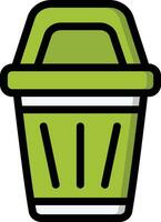 Bin Vector Icon Design Illustration