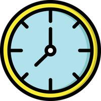 Wall Clock Vector Icon Design Illustration