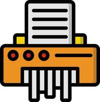 Paper Shredder Vector Icon Design Illustration