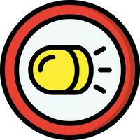 Headlight Vector Icon Design Illustration